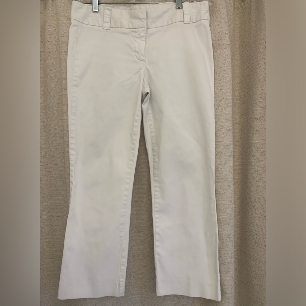 J Crew City Fit stretch white chinos. Great condition
